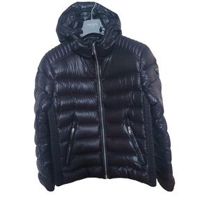 Prada Men's Sleek Navy Puffer Coat